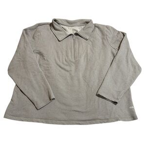 Zuda Activewear 1/4 zip pullover gray